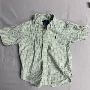 Boys Ralph Lauren short sleeve button down shirt.